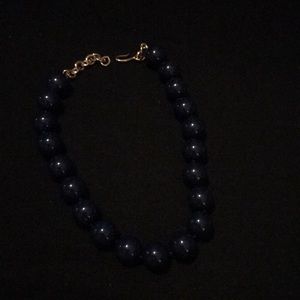 16 inch black beaded necklace